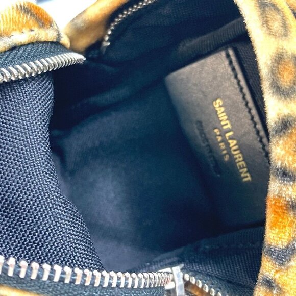 SAINT LAURENT PARIS 441911 Leopard Mini Backpack Key Holder Bag Charm - Picture 5 of 12